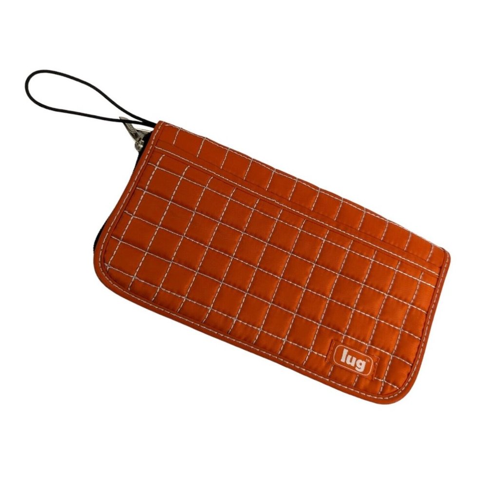 Lug Orange Zip Around Continental Wallet